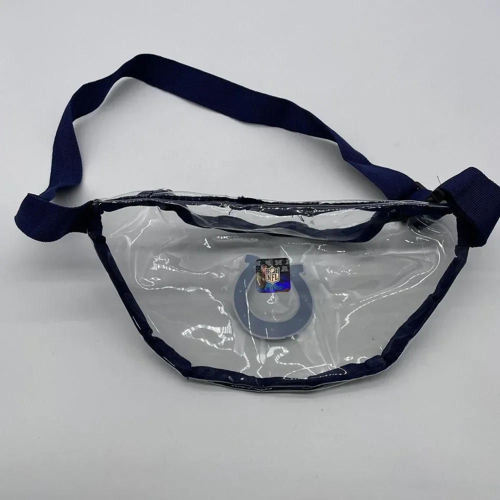 Indianapolis COLTS Clear Fanny Waist Packs NFL Stadium Approved 11